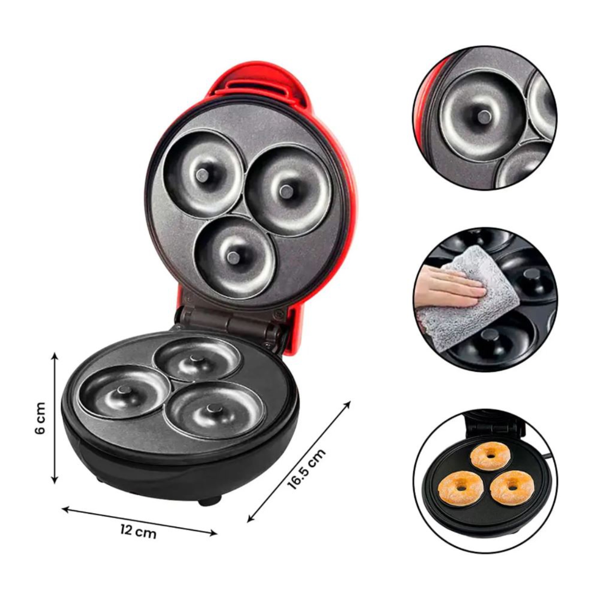 Mini Maquina Donas Rosquillas 3 Puestos disponible en Yaxa Colombia